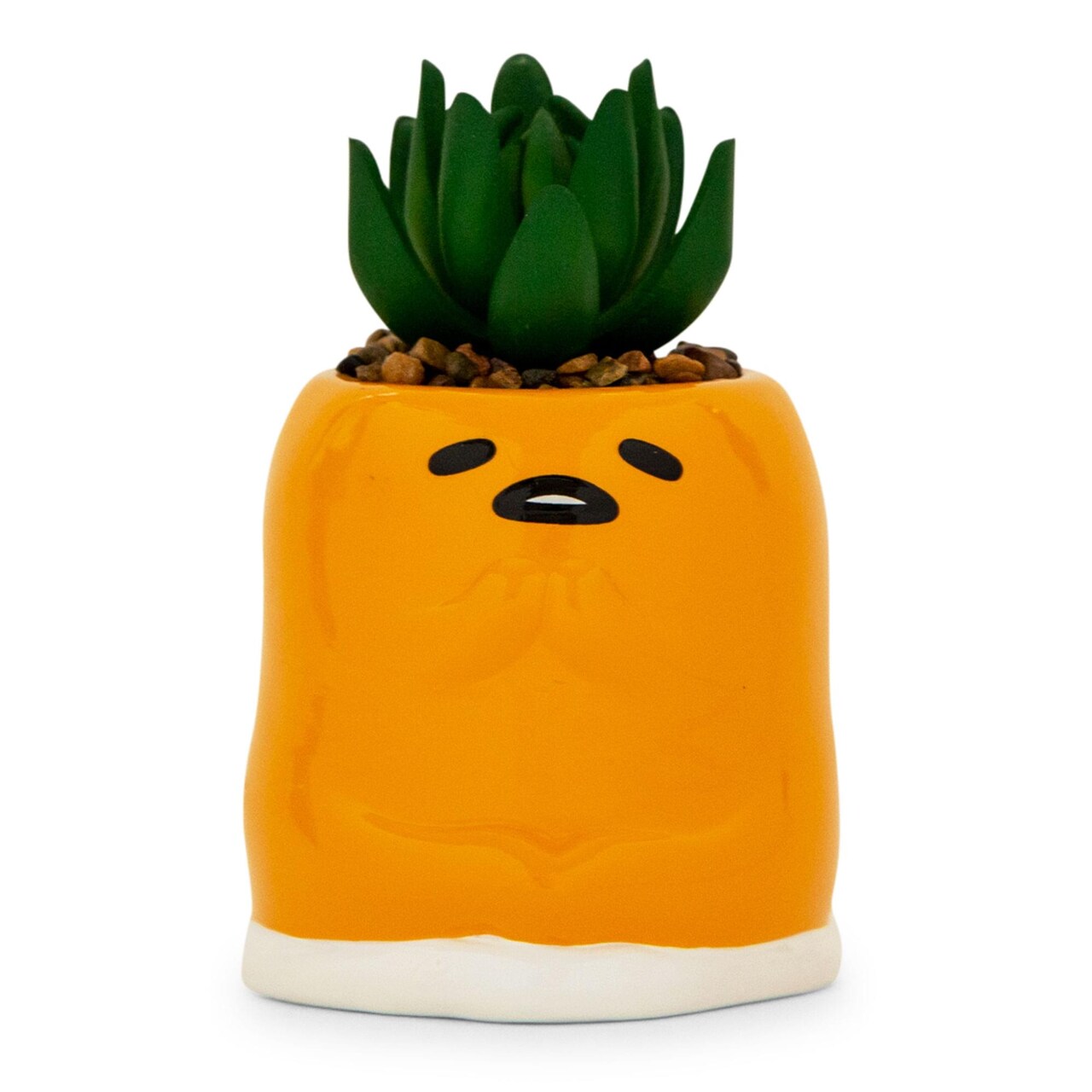 Sanrio Gudetama Meditation 3-Inch Mini Planter With Artificial Succulent